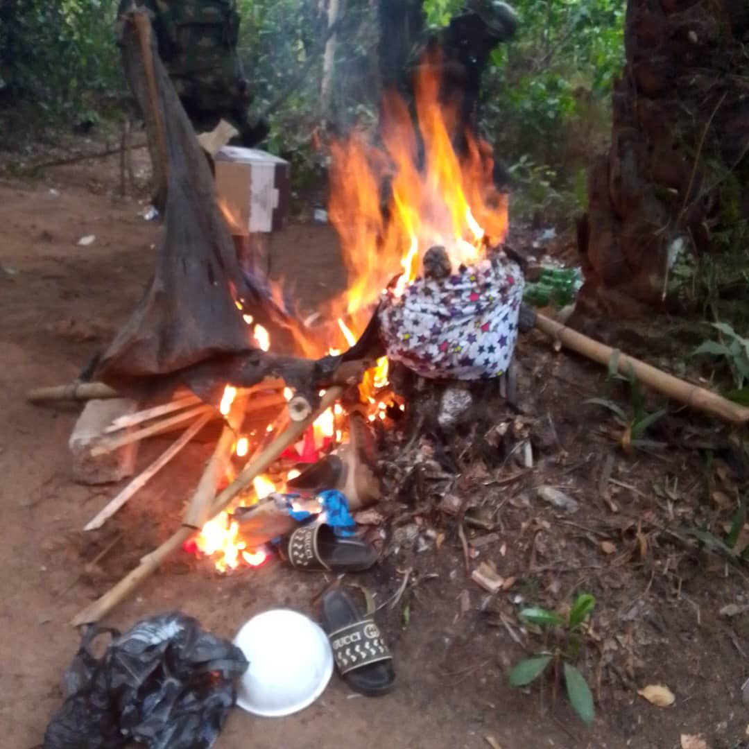 Joint forces destroy criminal camps, recover improvised explosive devices in Anambra