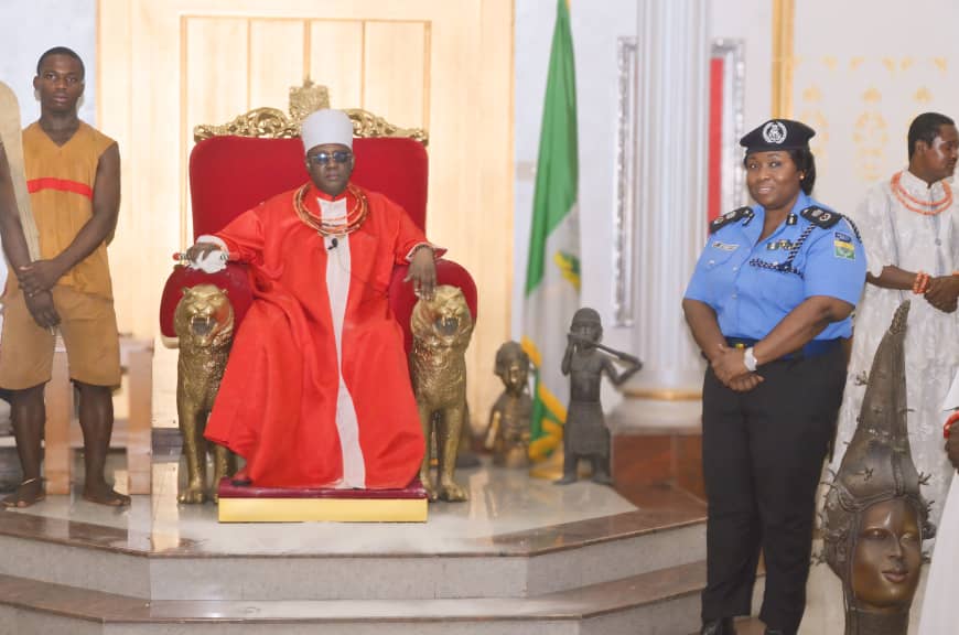 Crime Fighting: Oba of Benin Charges Edo CP Otimenyin to Remain Focused